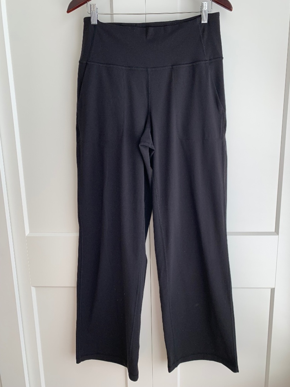 Lululemon Align Palazzo Pant Wide Leg High Rise size 10 Tall in Black